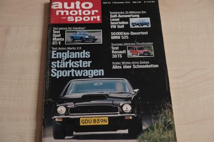 Deckblatt Auto Motor und Sport (23/1975)
